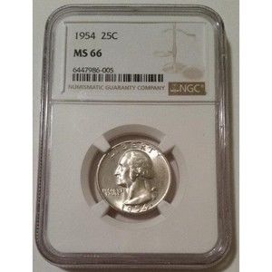 1954 Washington Quarter MS66 NGC